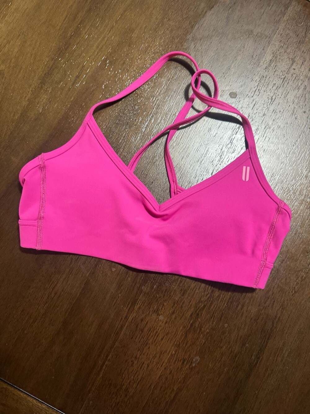 Nobull Sports Bra Size S Pink Athletic Crop